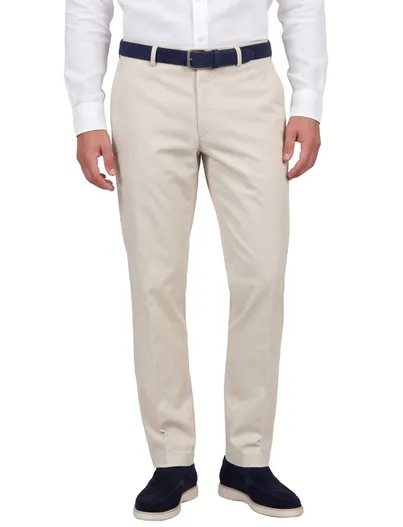 Hiltl Hiltl pantalon katoen creme Parma normale fit