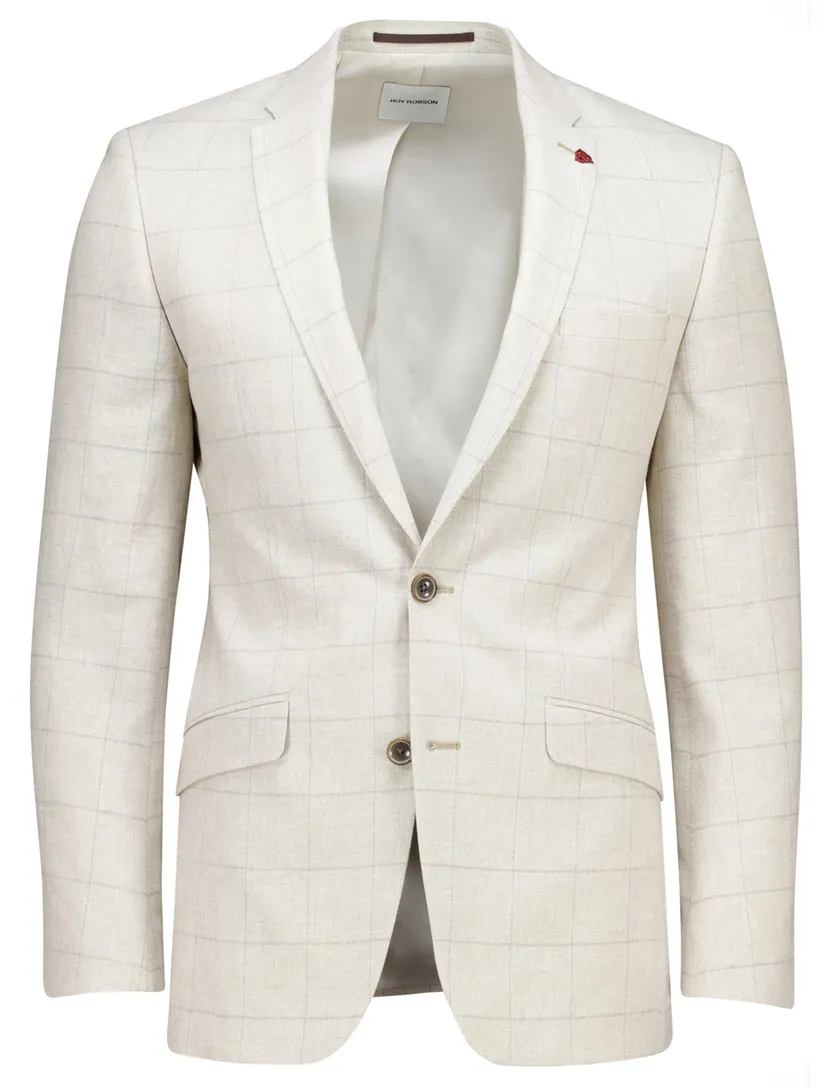 Roy Robson colbert beige Kostuum mix and match katoen slim fit