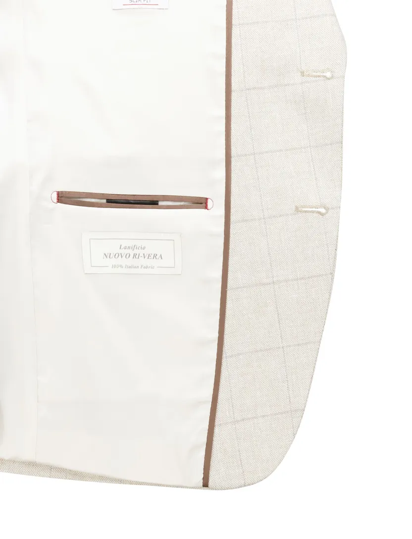Roy Robson colbert beige Kostuum mix and match katoen slim fit