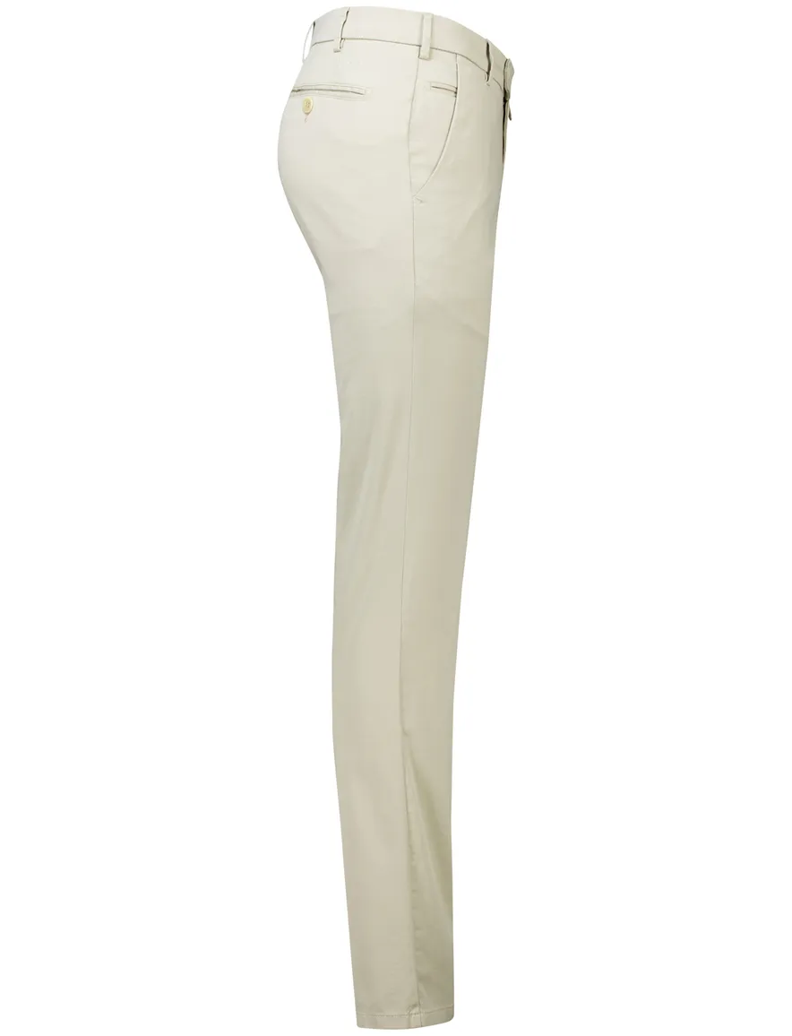Meyer Bonn modern fit chino beige katoen flatfront