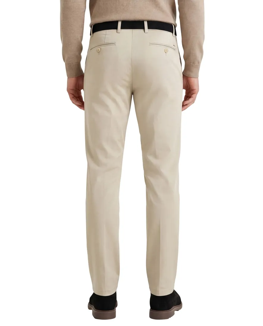 Meyer Bonn modern fit chino beige katoen