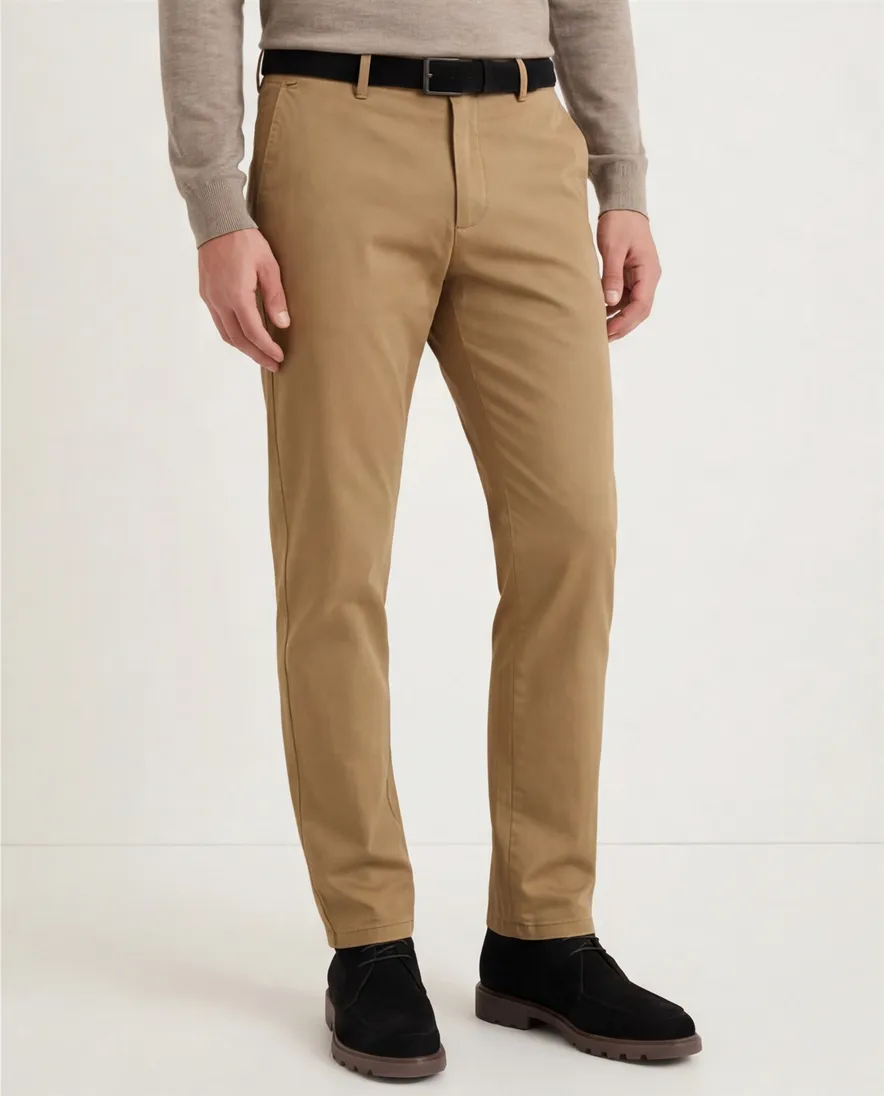 Meyer Bonn pantalon bruin katoen