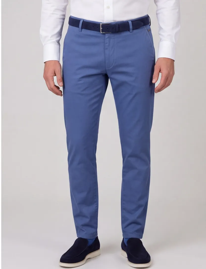 Meyer Pantalon flatfront NewYork blauw