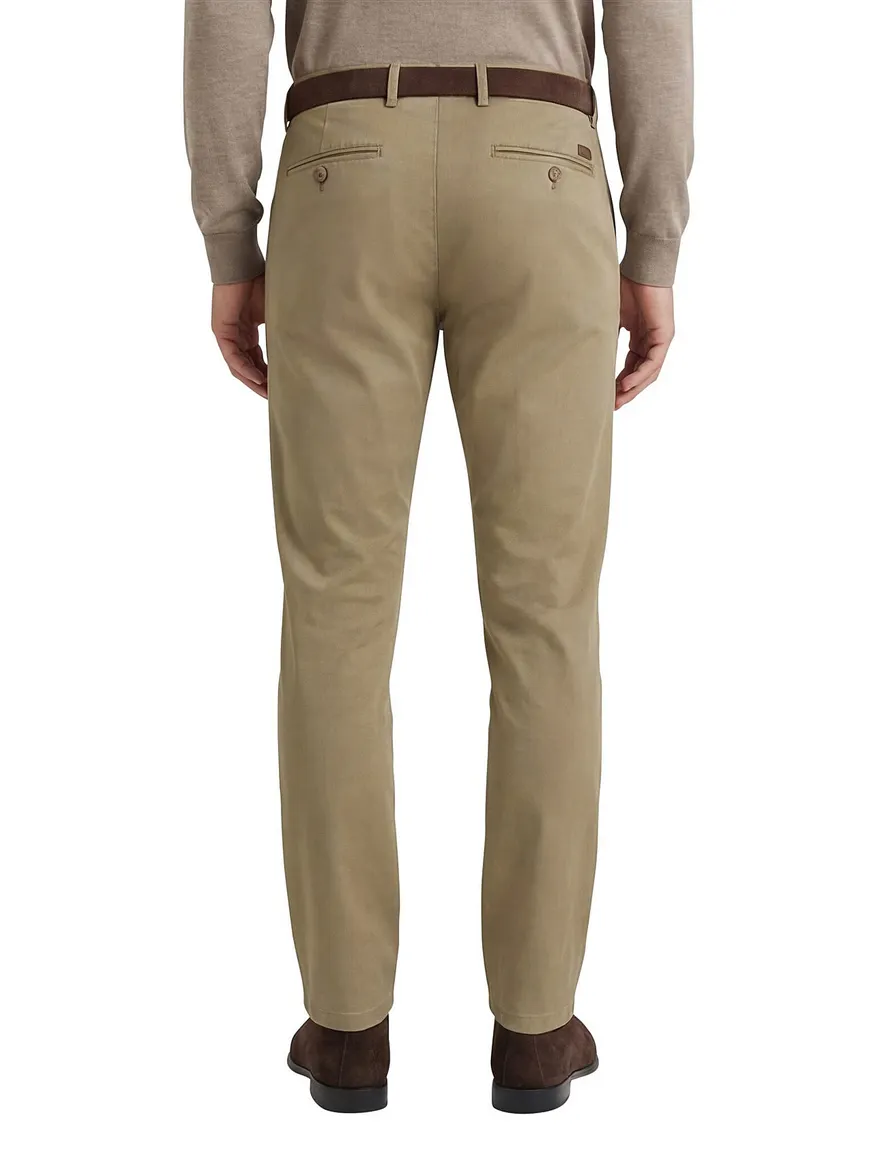 Meyer new york pantalon katoen bruin flatfront
