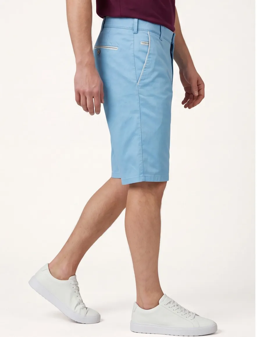 Meyer bermuda b-palma blauw katoen