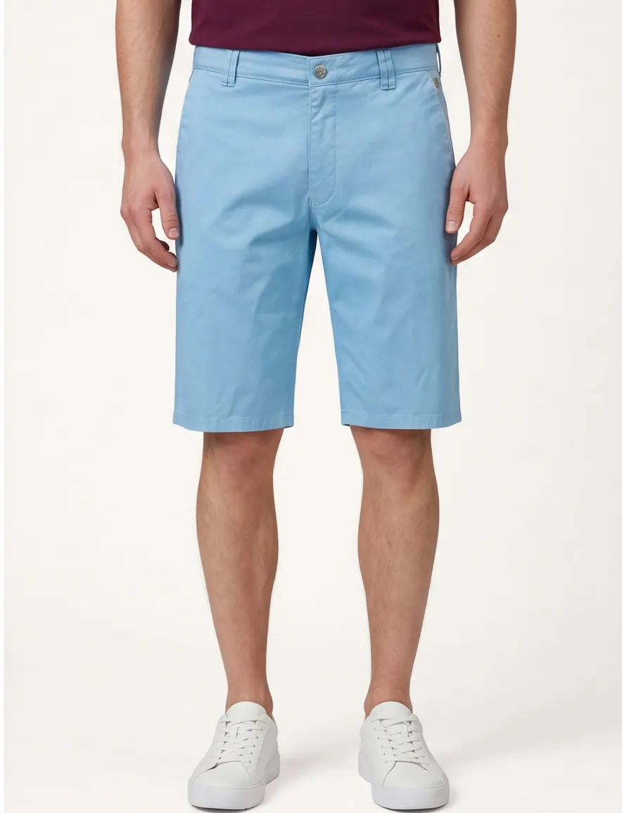 Meyer bermuda b-palma blauw katoen