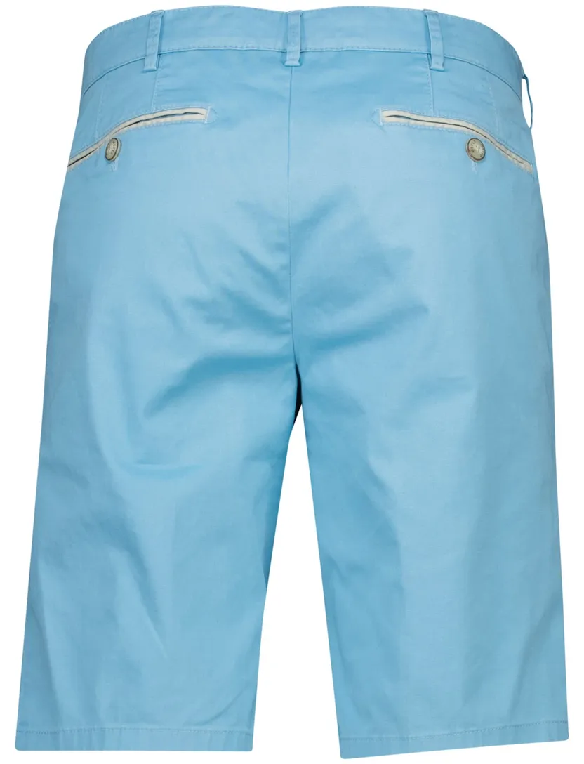 Meyer bermuda b-palma blauw katoen effen