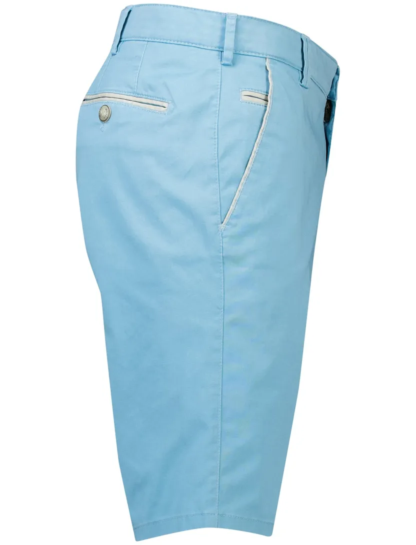 Meyer bermuda b-palma blauw katoen effen