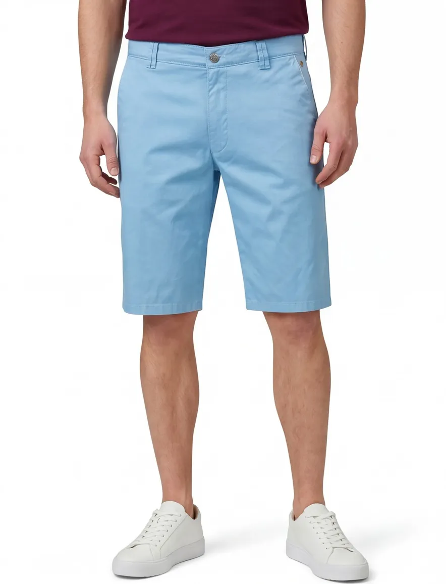 Meyer bermuda b-palma blauw katoen