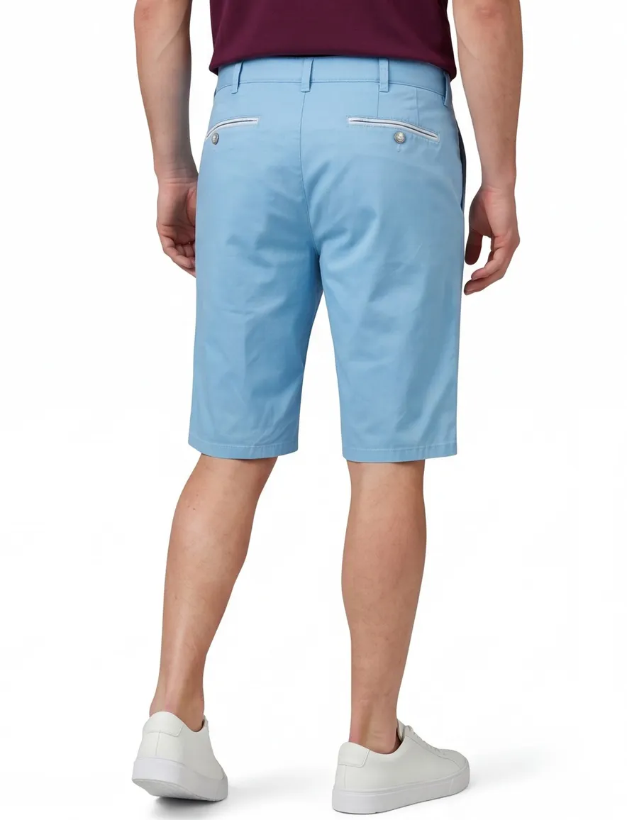 Meyer bermuda b-palma blauw katoen