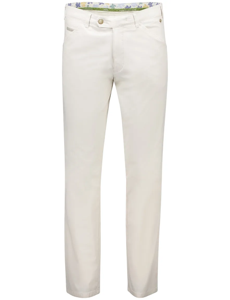 Meyer Chicago pantalon katoen licht beige