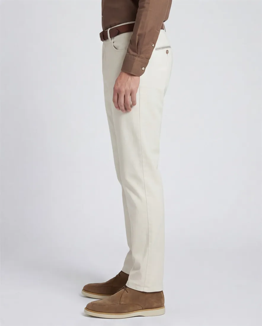 Meyer Chicago pantalon katoen licht beige