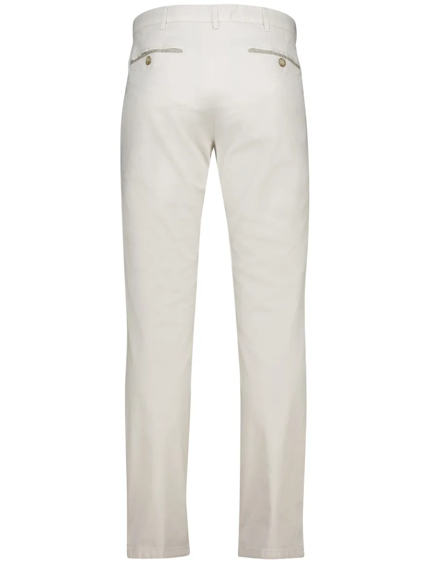 Meyer Chicago pantalon katoen licht beige normale fit