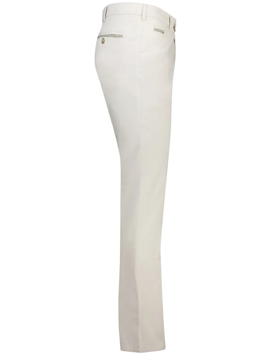 Meyer Chicago pantalon katoen licht beige normale fit
