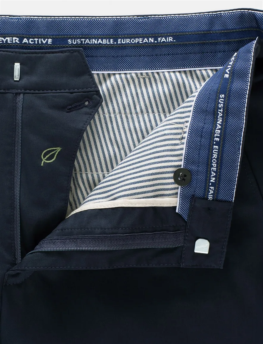 katoenen broek donkerblauw Meyer Bonn