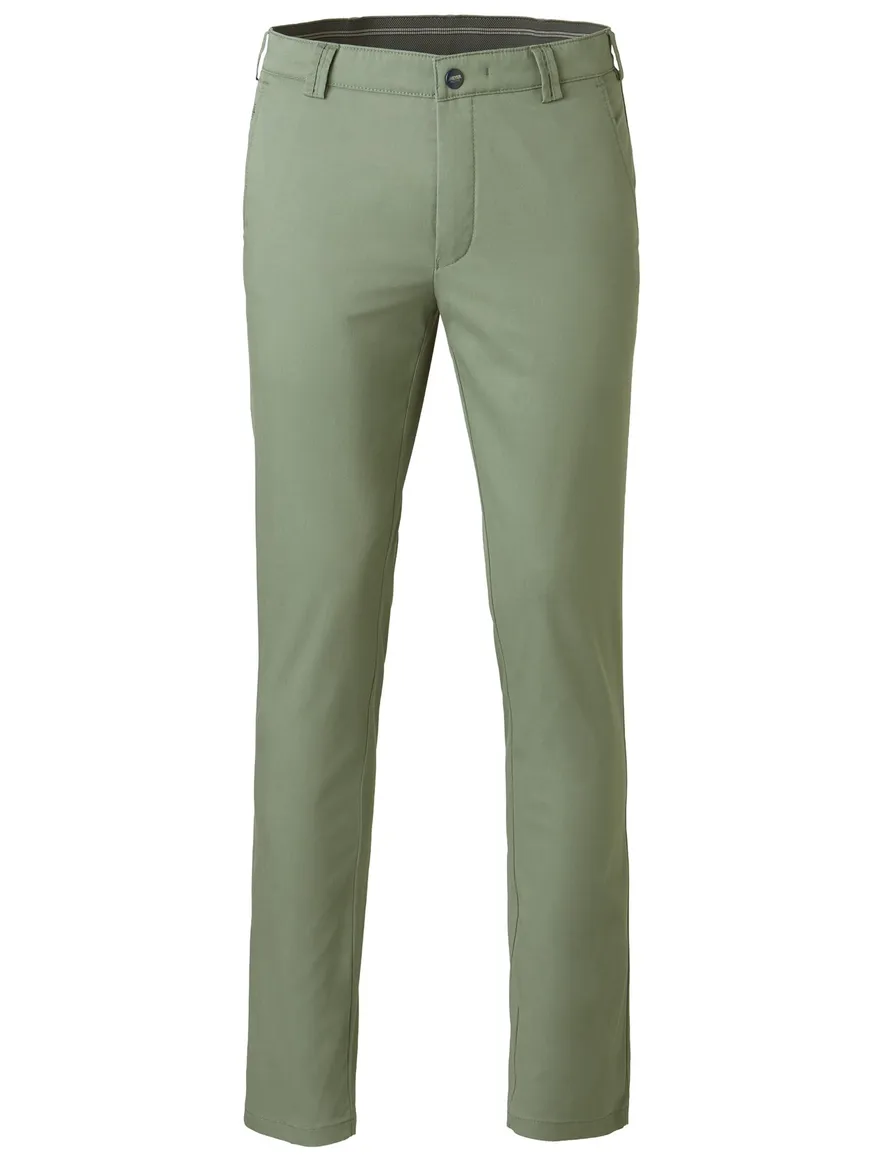 Meyer Active Bonn pantalon effen groen normale fit