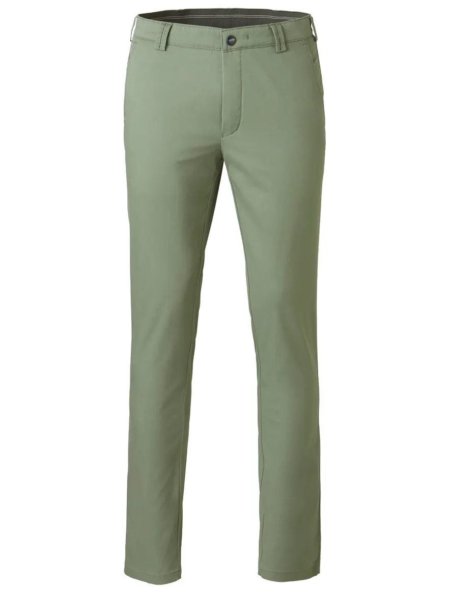 Meyer Active Bonn pantalon effen groen normale fit