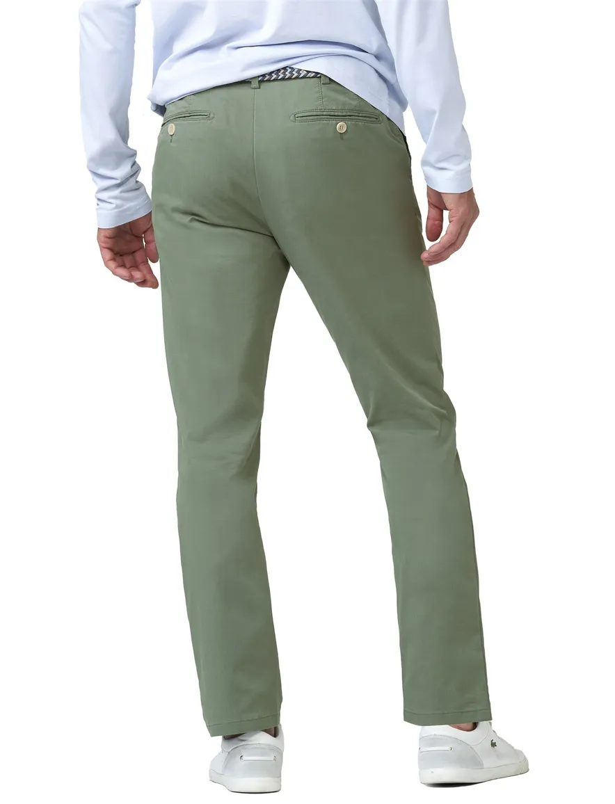 Meyer Active Bonn pantalon effen groen normale fit