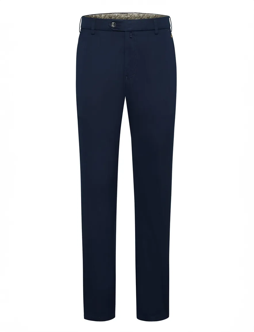 katoenen broek donkerblauw Meyer Bonn