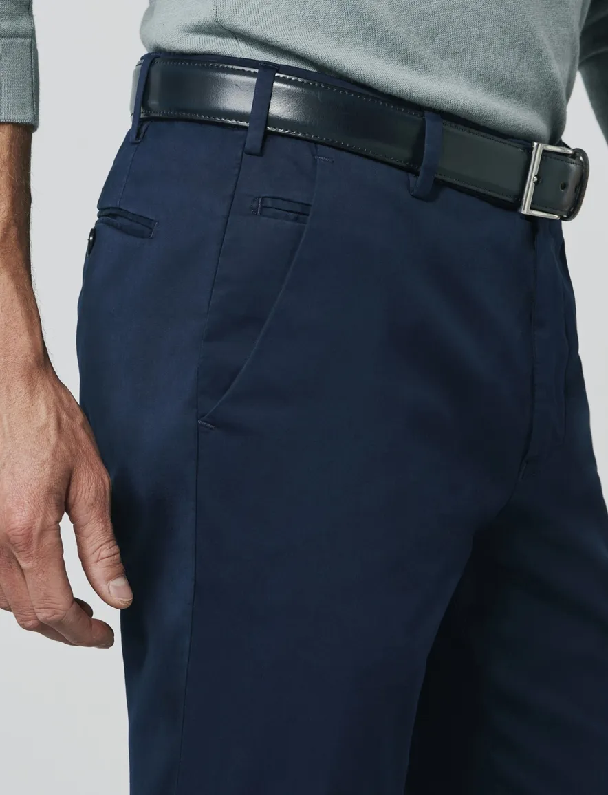 katoenen broek donkerblauw Meyer Bonn