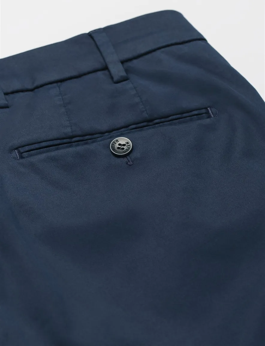 katoenen broek donkerblauw Meyer Bonn