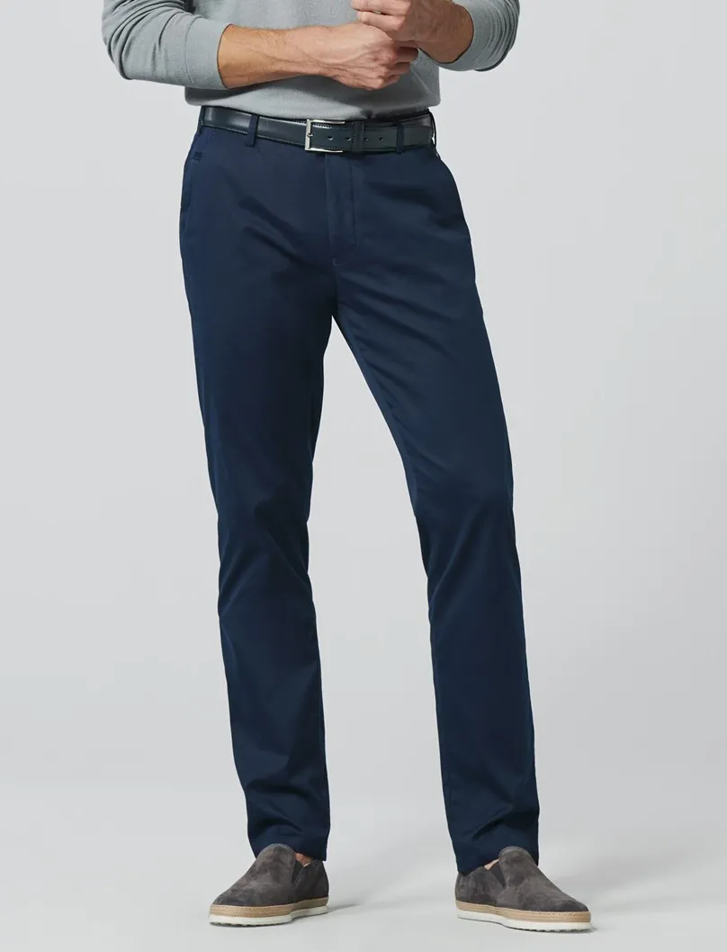 katoenen broek donkerblauw Meyer Bonn