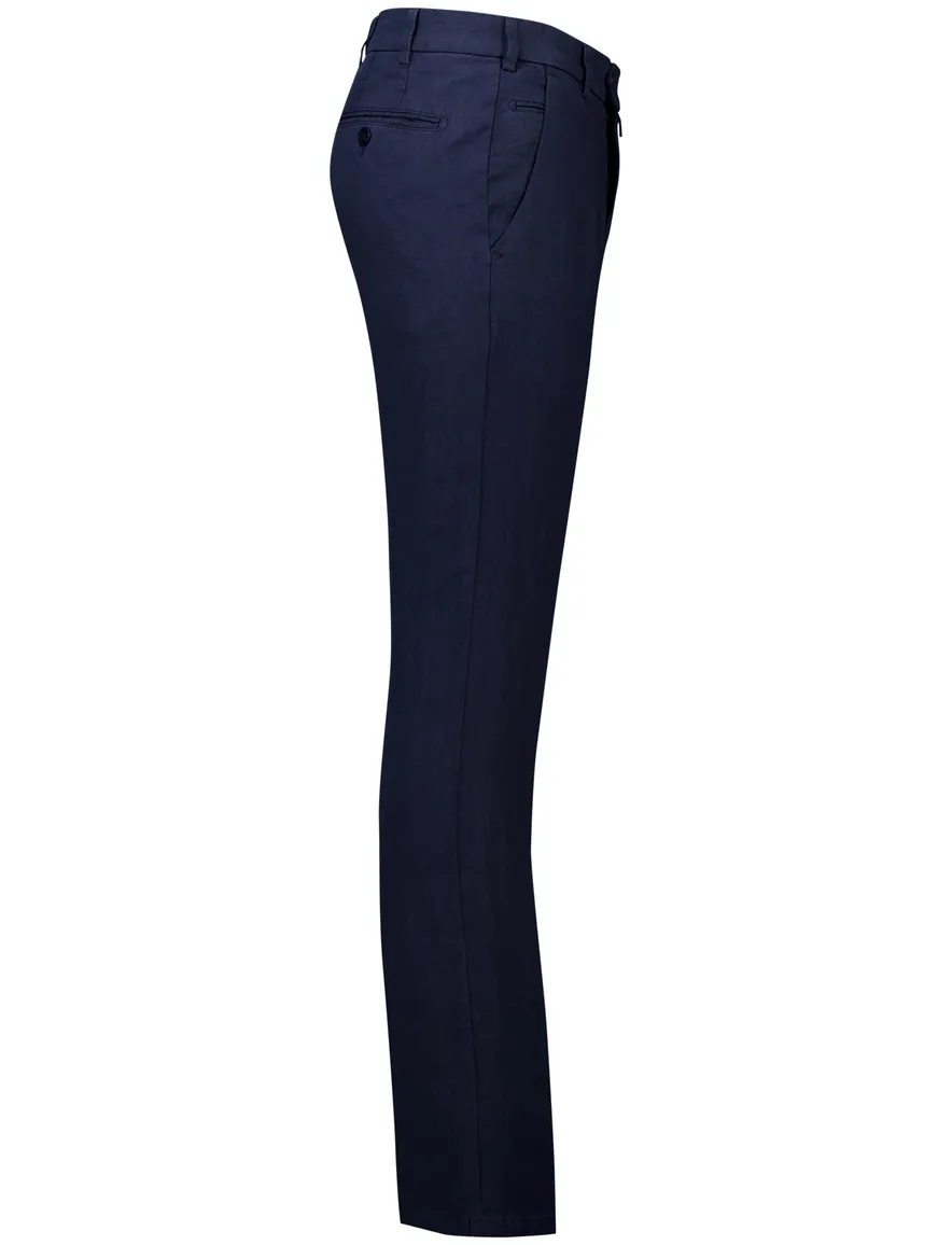 Meyer pantalon Bonn blauw katoen