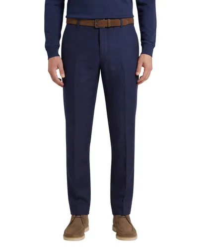 Meyer Meyer pantalon donkerblauw katoen bonn flatfront