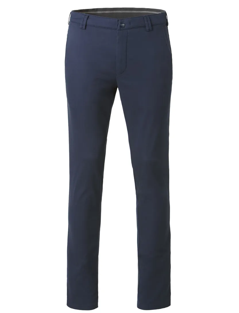 katoenen broek Meyer Bonn donkerblauw