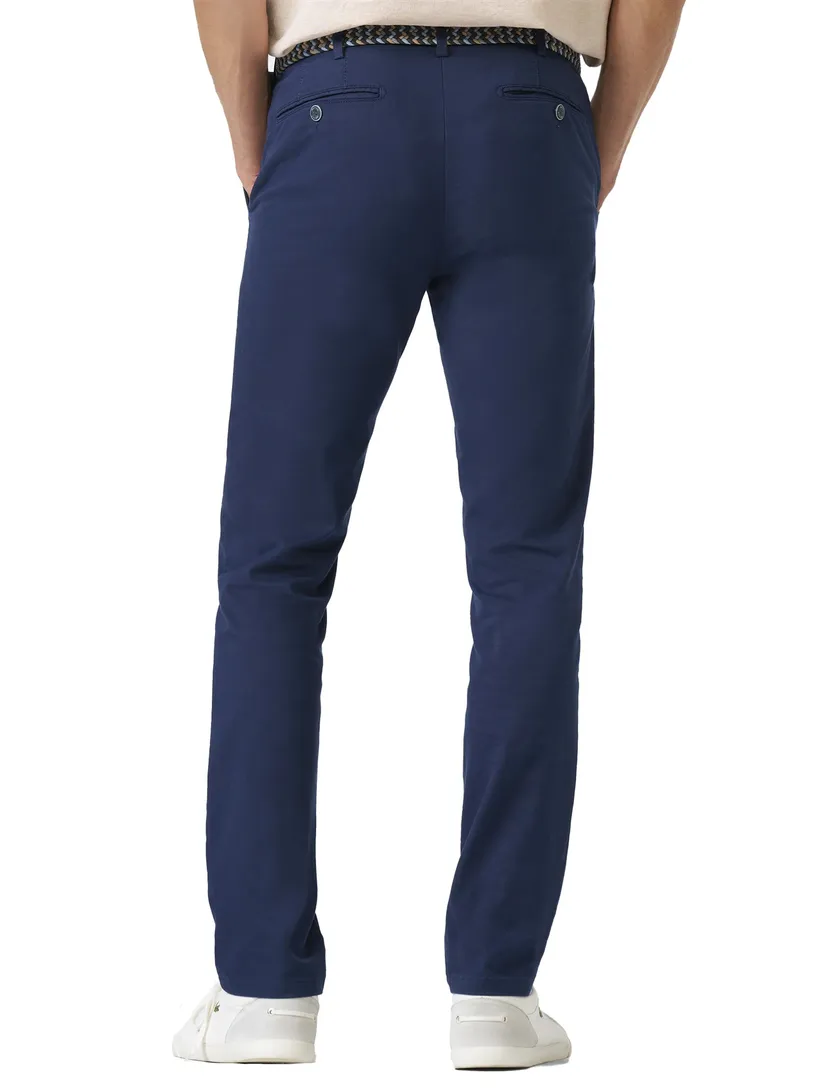 katoenen broek Meyer Bonn donkerblauw