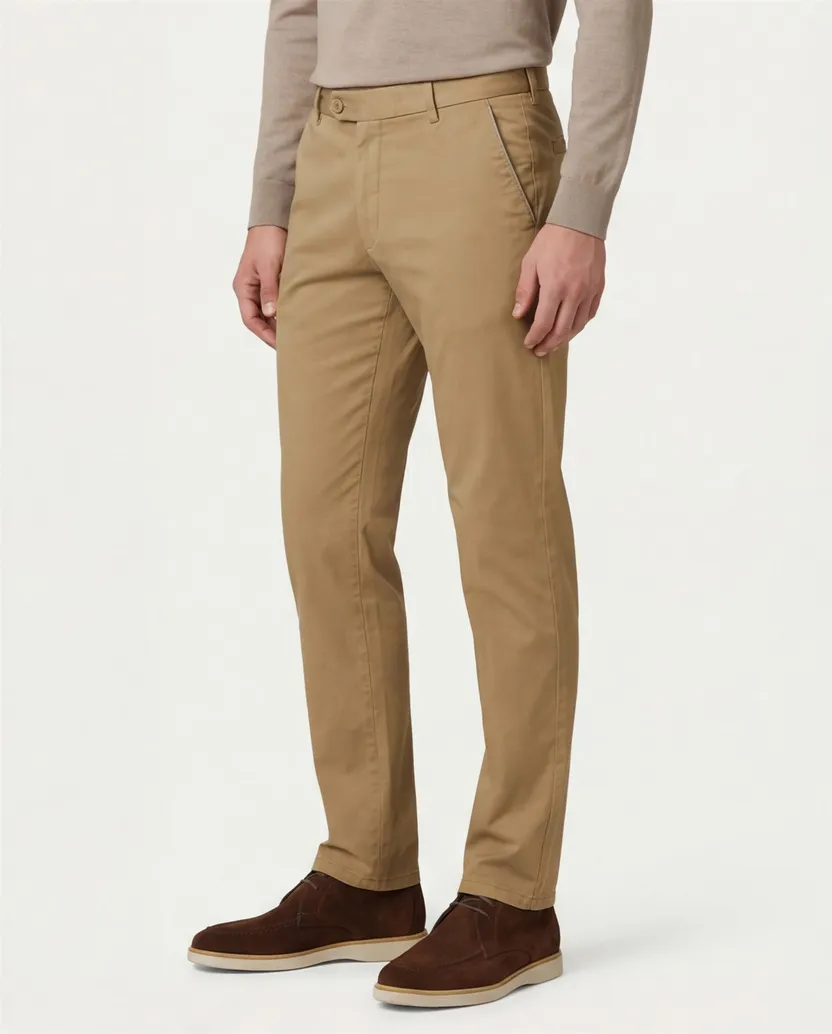 Meyer pantalon katoen bruin