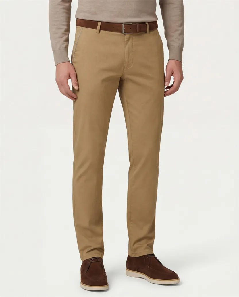 Meyer pantalon katoen bruin