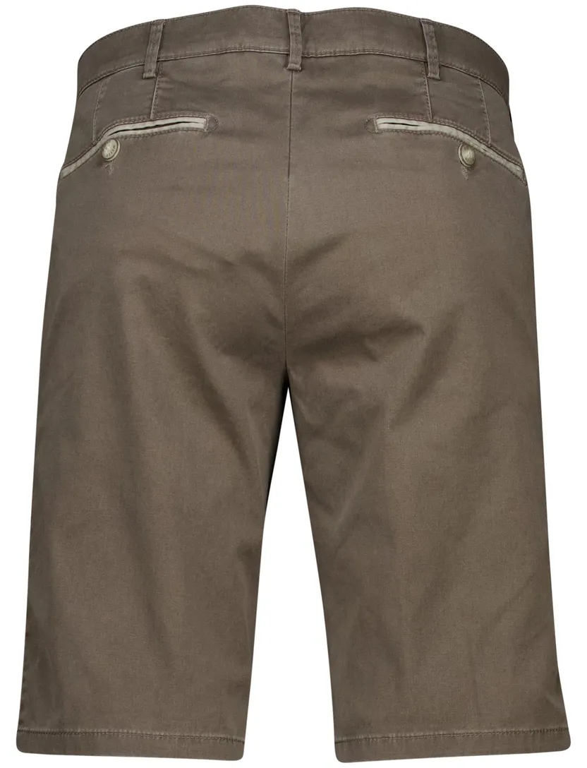 Meyer b-palma korte broek donkerbruin effen