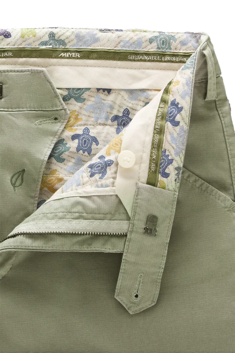 Meyer Chicago katoenen broek groen