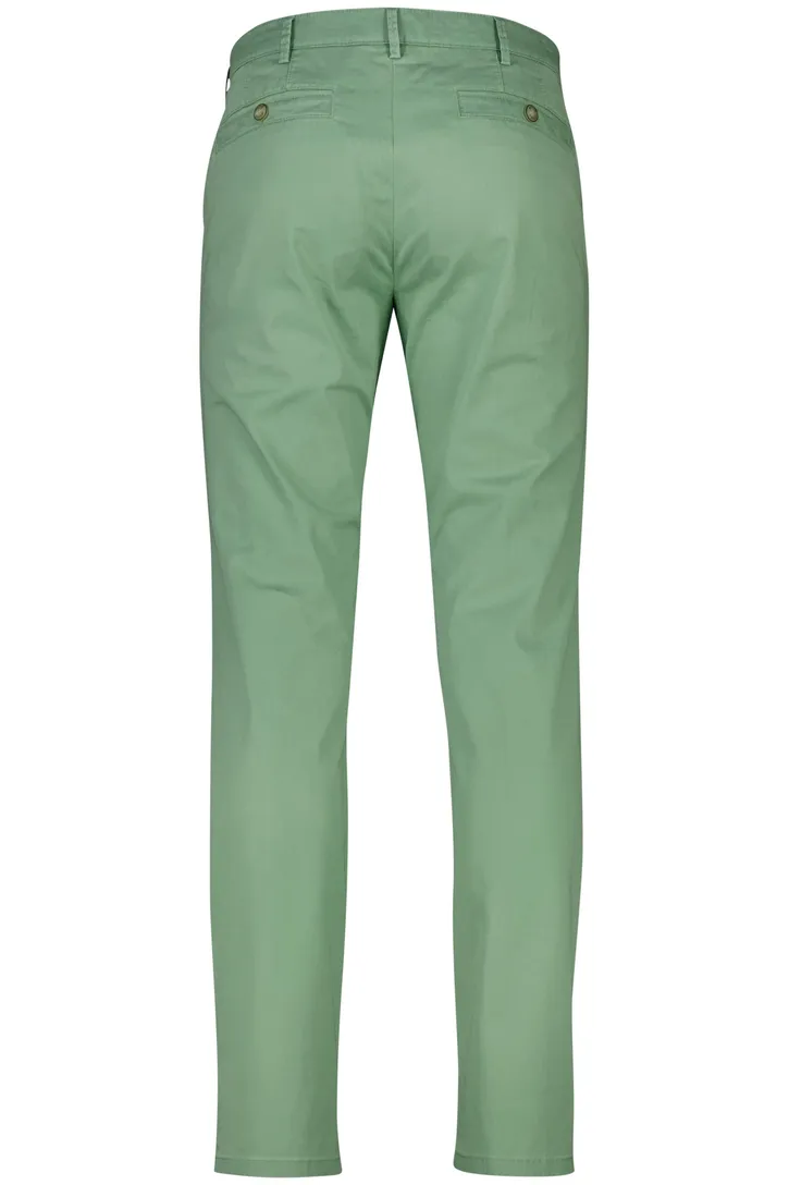 Meyer New York groen flatfront pantalon katoen
