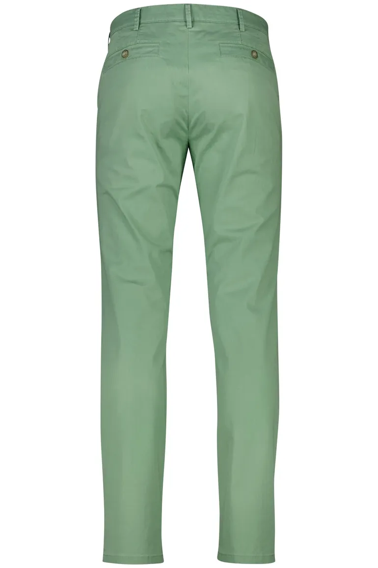 Meyer New York groen flatfront pantalon katoen