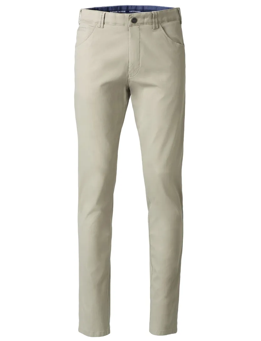 katoenen broek Meyer Dublin beige