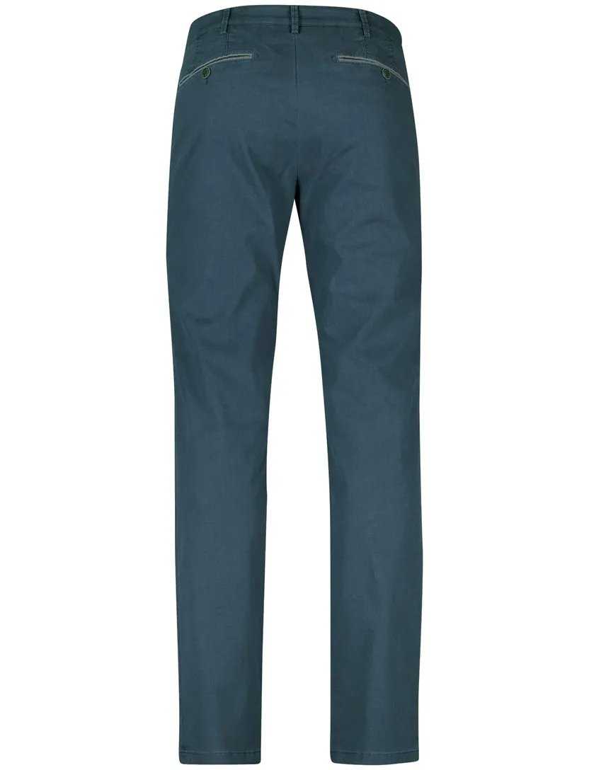 broek Meyer Chicago blauw wit effen katoen