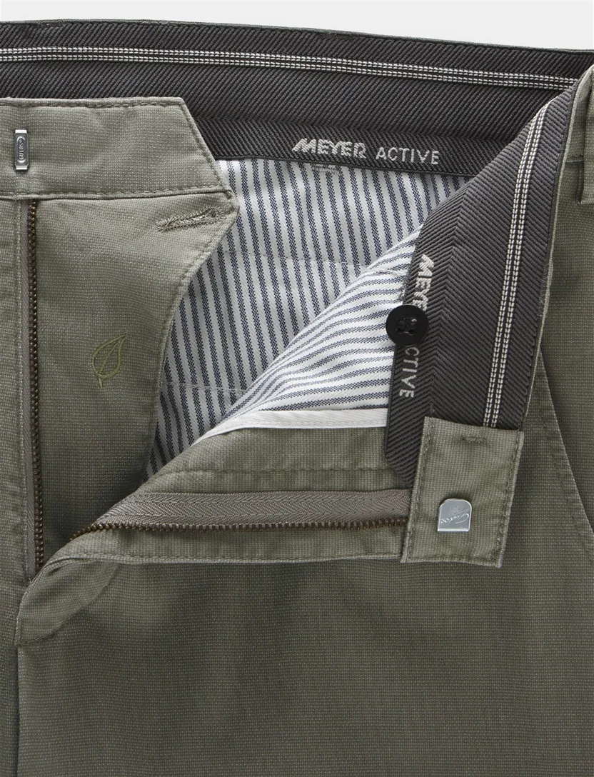 katoenen broek Meyer Bonn groen