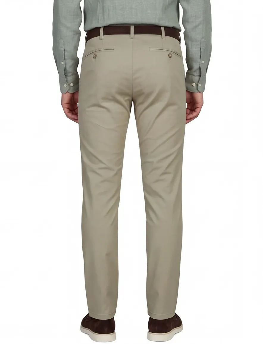 Meyer Bonn beige Pantalon katoen