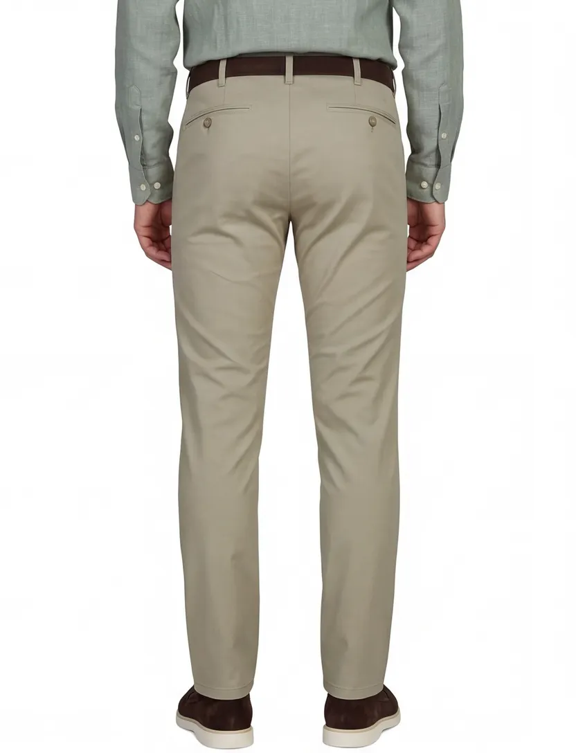 Meyer Bonn Pantalon beige katoen