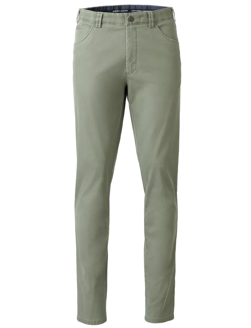 katoenen broek Meyer Dublin groen