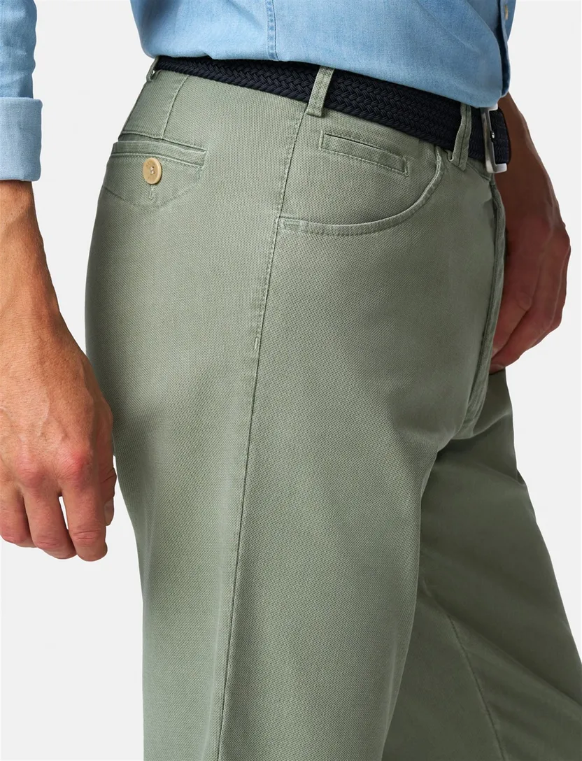 katoenen broek Meyer Dublin groen