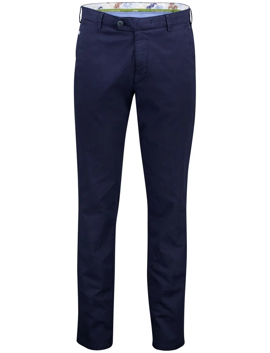 Meyer Pantalon flatfront Tokyo donkerblauw
