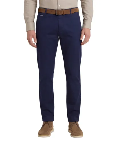 Meyer Meyer Pantalon flatfront Tokyo donkerblauw effen