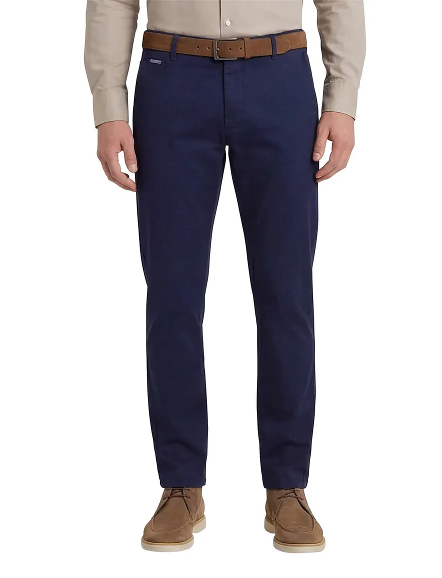 Meyer Pantalon flatfront Tokyo donkerblauw