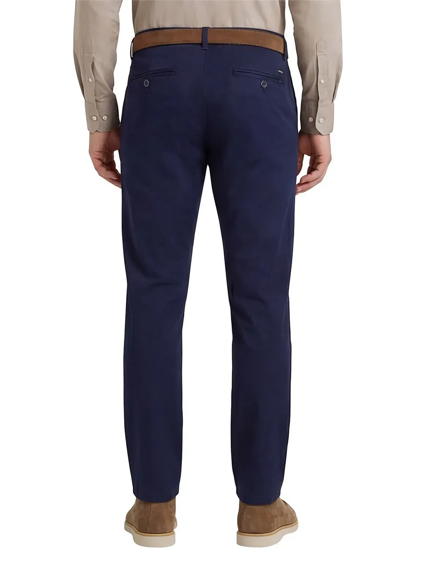 Meyer Pantalon flatfront Tokyo donkerblauw