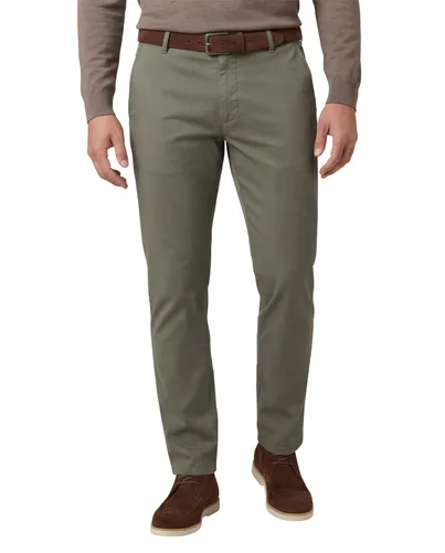Meyer Meyer Pantalon katoen groen flatfront effen