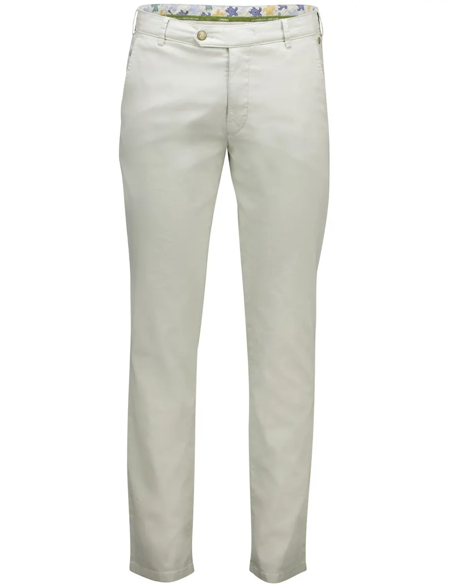 Meyer Pantalon katoen beige flatfront