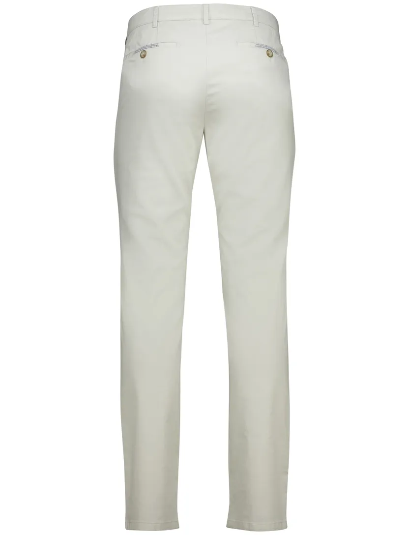 Meyer Pantalon katoen creme flatfront effen